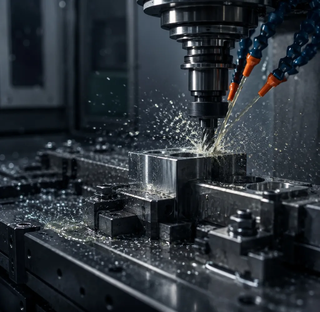 CNC machinery milling steel representing Machine Tools & Manufacturing