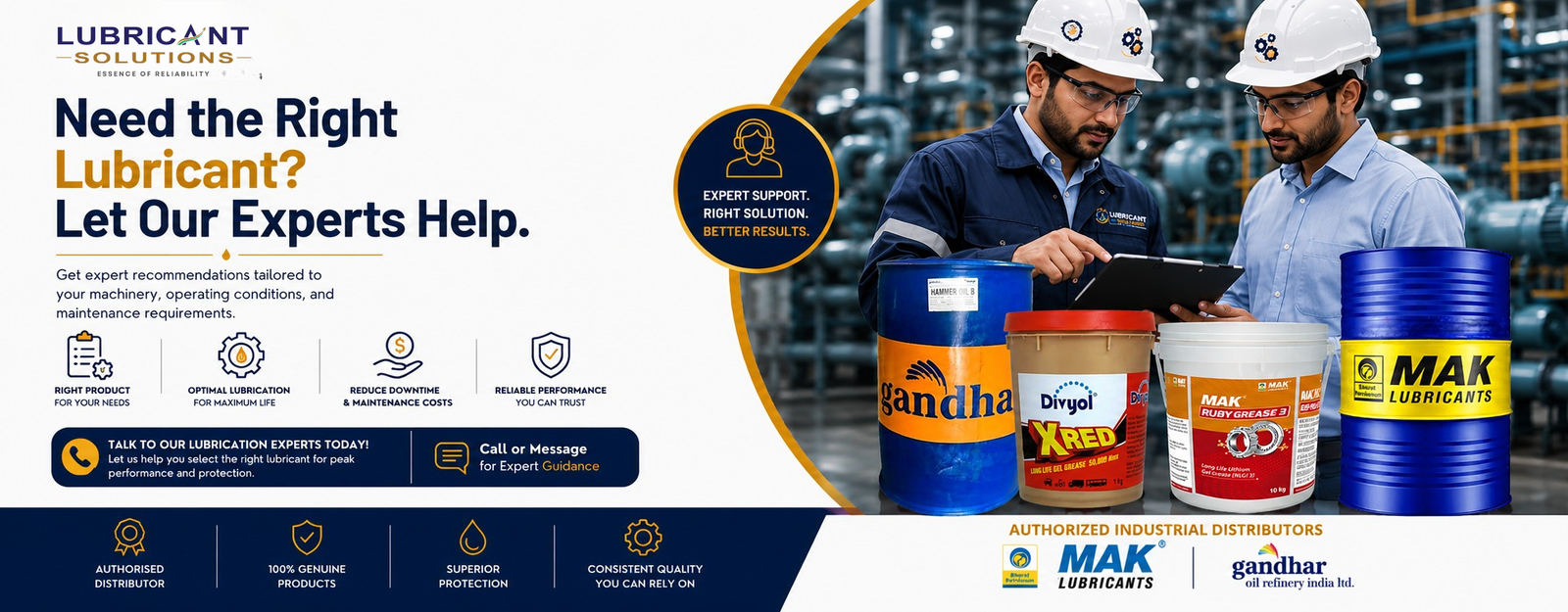Lubrication Solutions for Every Industry. Serving Manufacturing, Construction, Automotive, Mining, Agriculture, Power Plants, Textile, and Engineering.